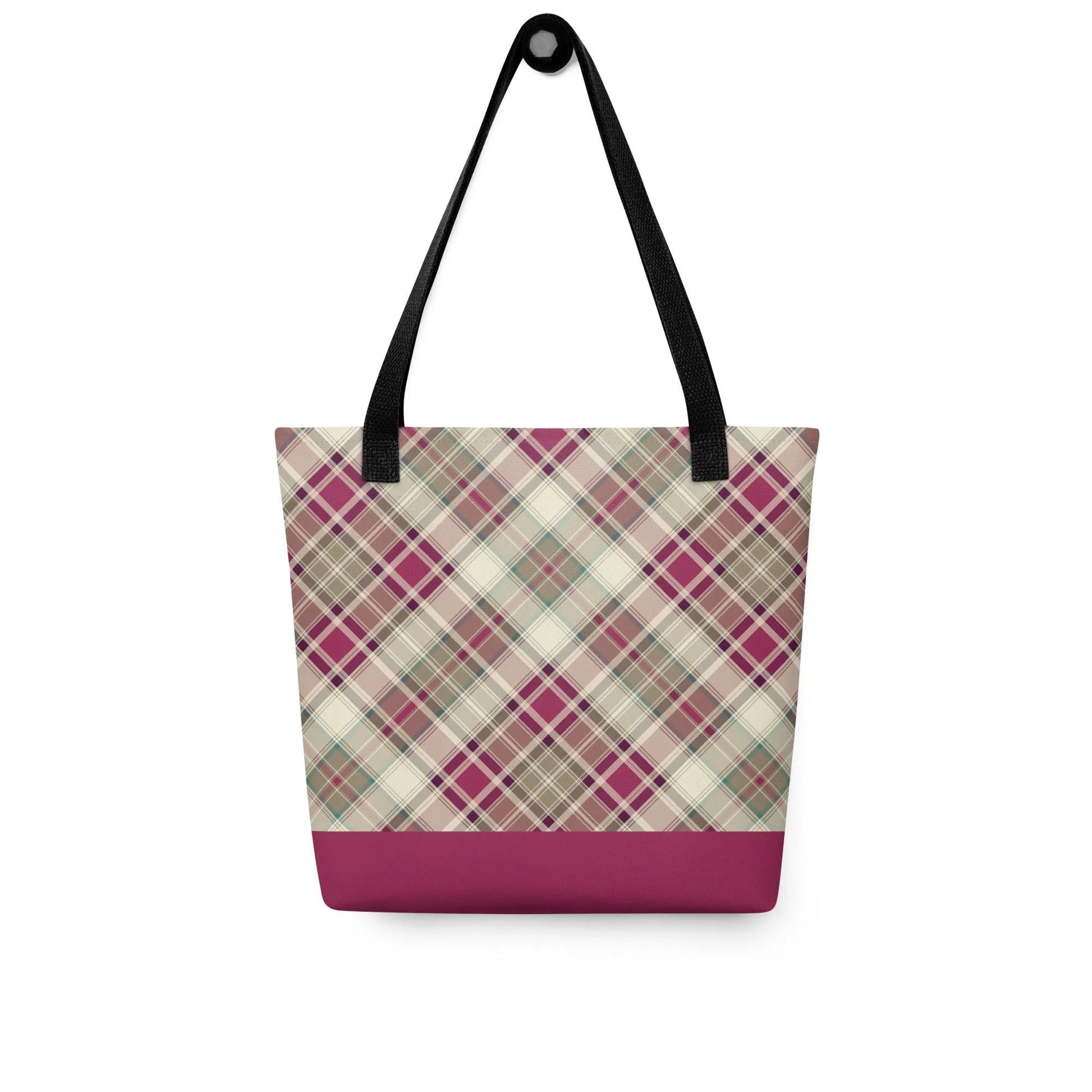 Scottish Plaid Print Tote Bag - The Global Wanderer