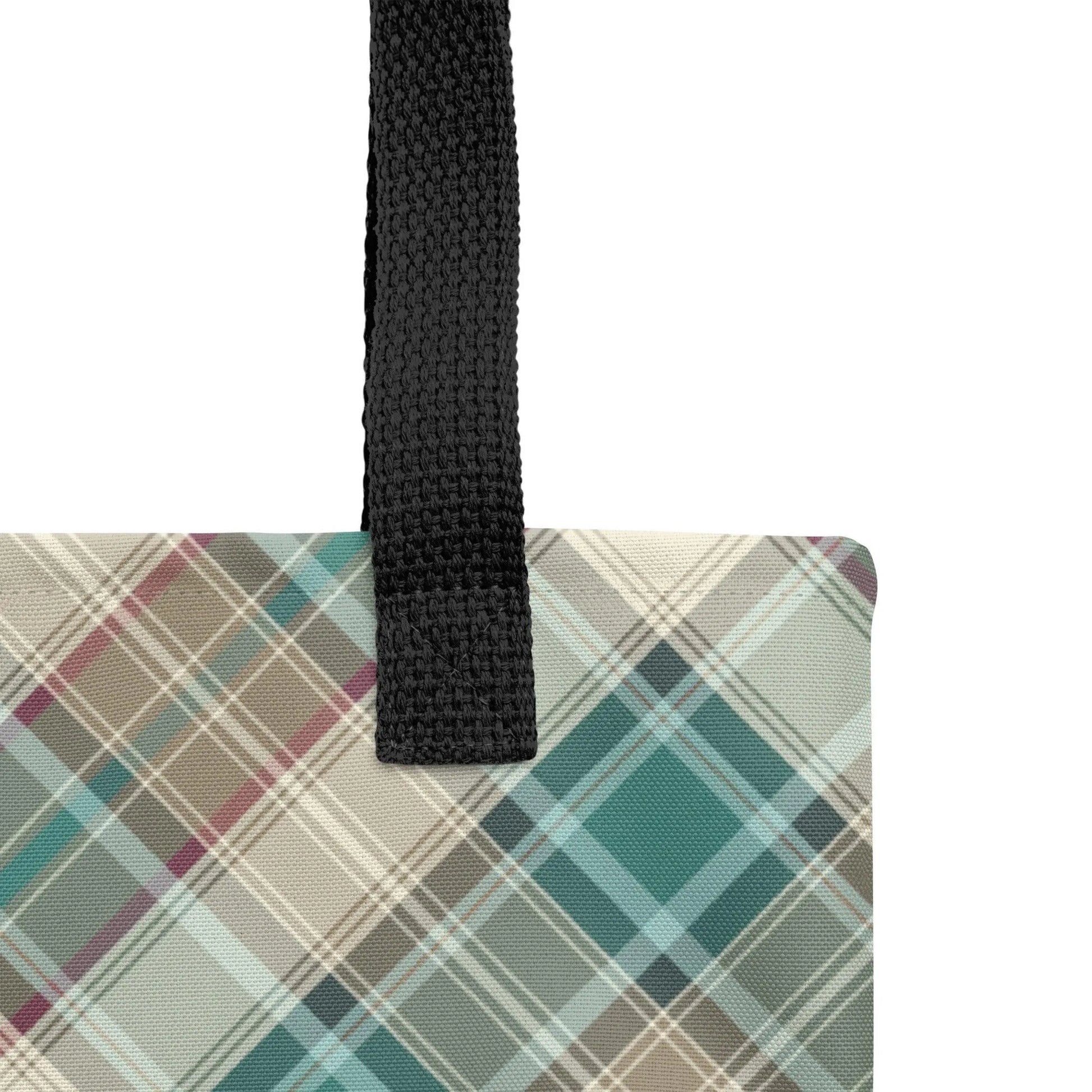 Scottish Plaid Print Tote Bag - The Global Wanderer