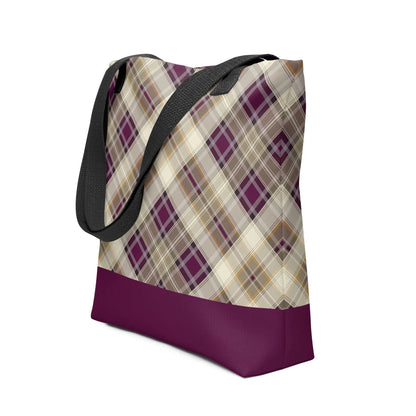 Scottish Plaid Print Tote Bag - The Global Wanderer