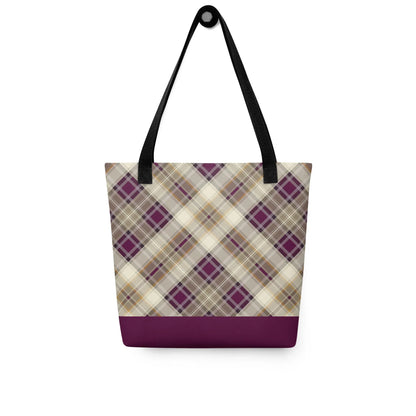 Scottish Plaid Print Tote Bag - The Global Wanderer