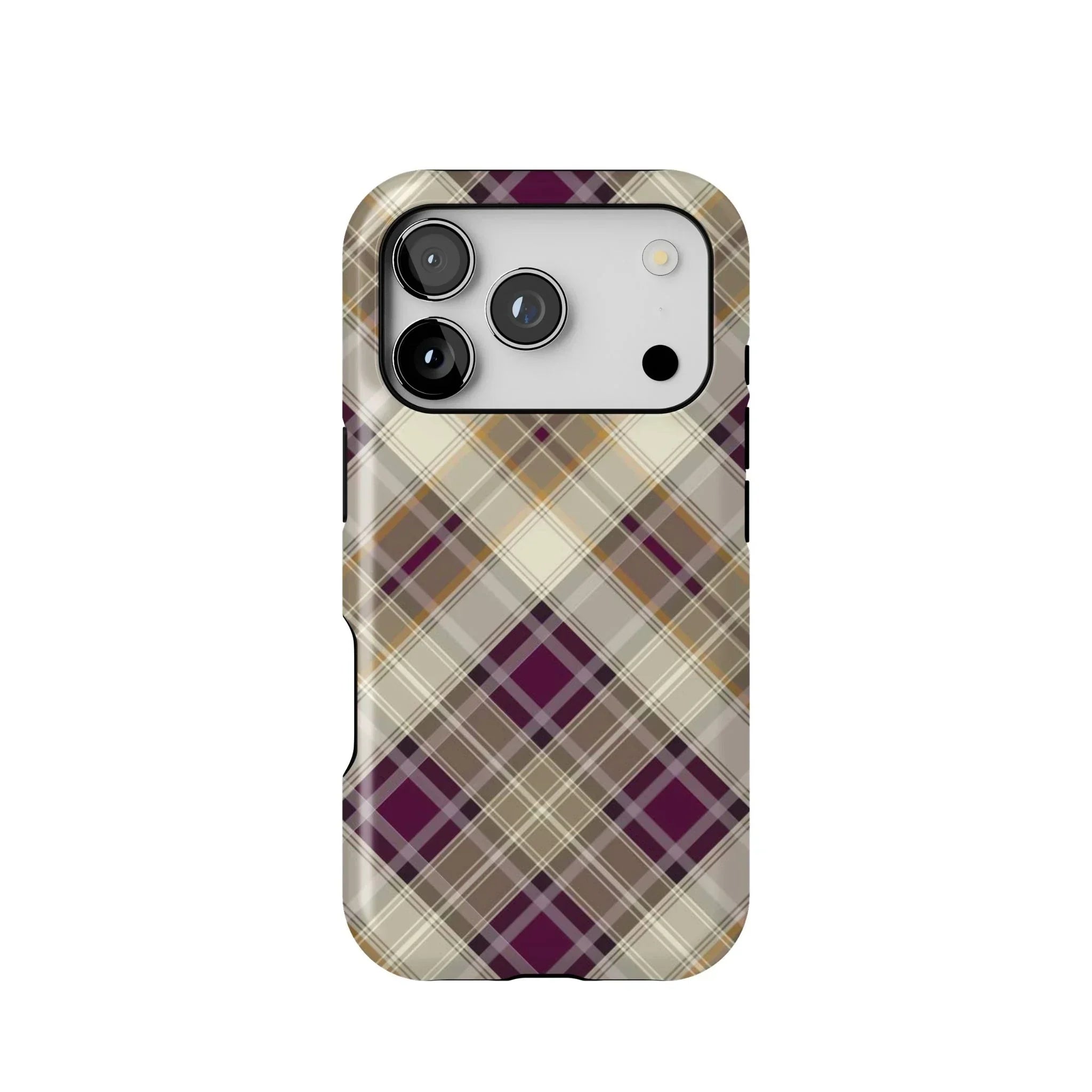 Scottish Plaid Print Tough MagSafe iPhone Case - The Global Wanderer