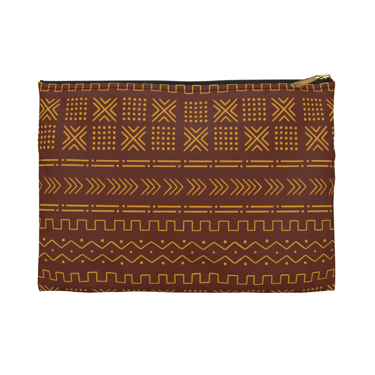 Ségou Clay Mud Cloth Flat Pouch - The Global Wanderer