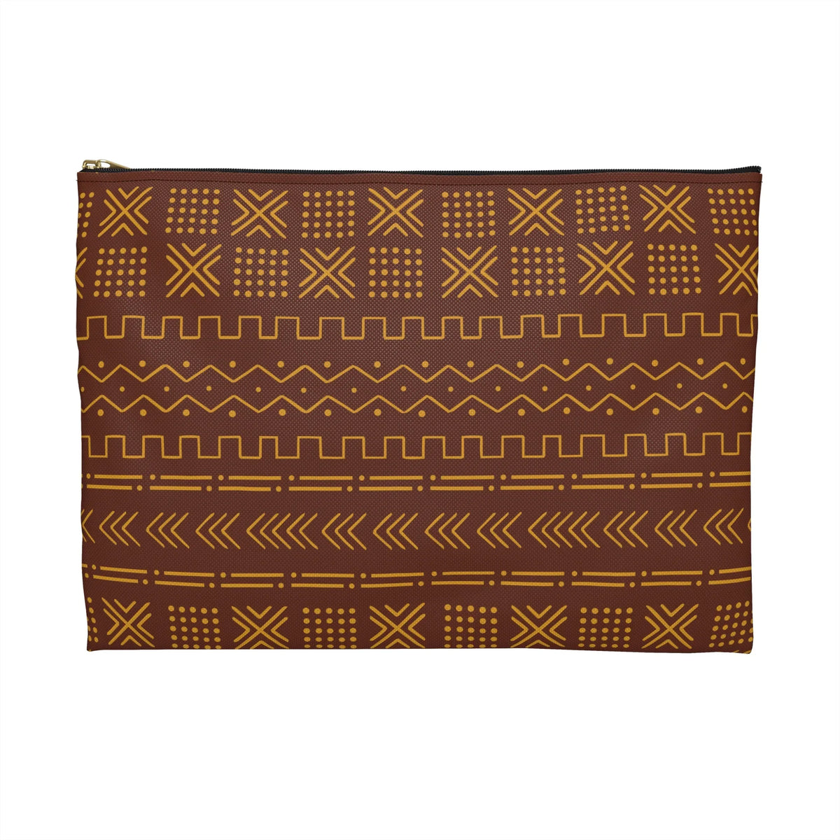 Ségou Clay Mud Cloth Flat Pouch - The Global Wanderer