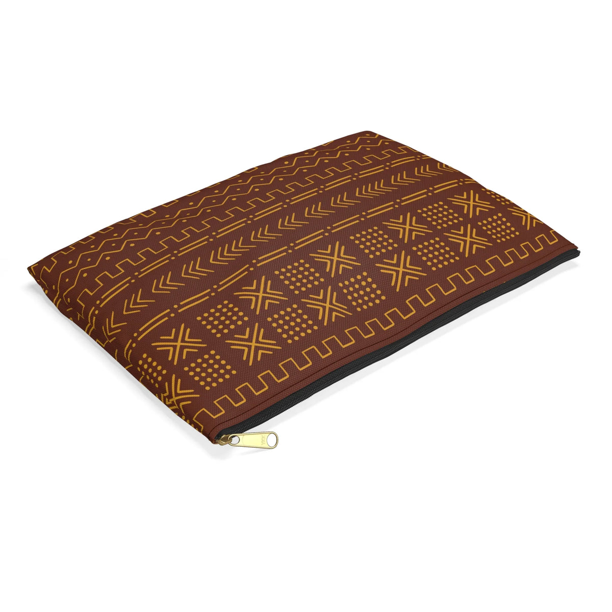 Ségou Clay Mud Cloth Flat Pouch - The Global Wanderer