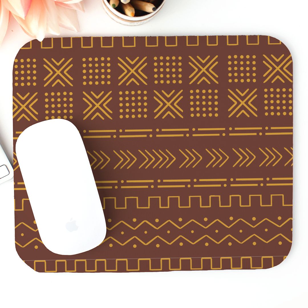 Ségou Clay Mud Cloth Mouse Pad - The Global Wanderer