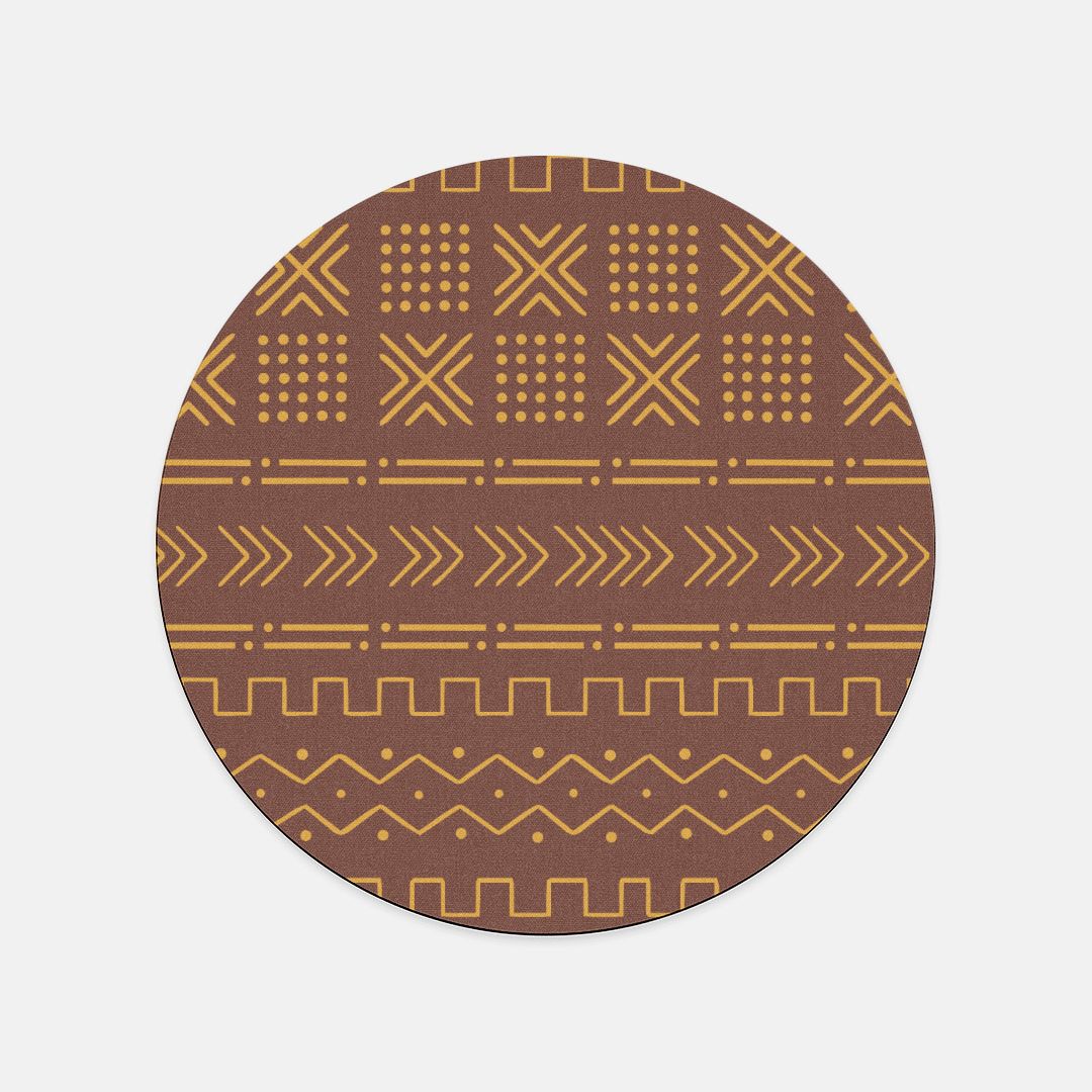 Ségou Clay Mud Cloth Mouse Pad - The Global Wanderer