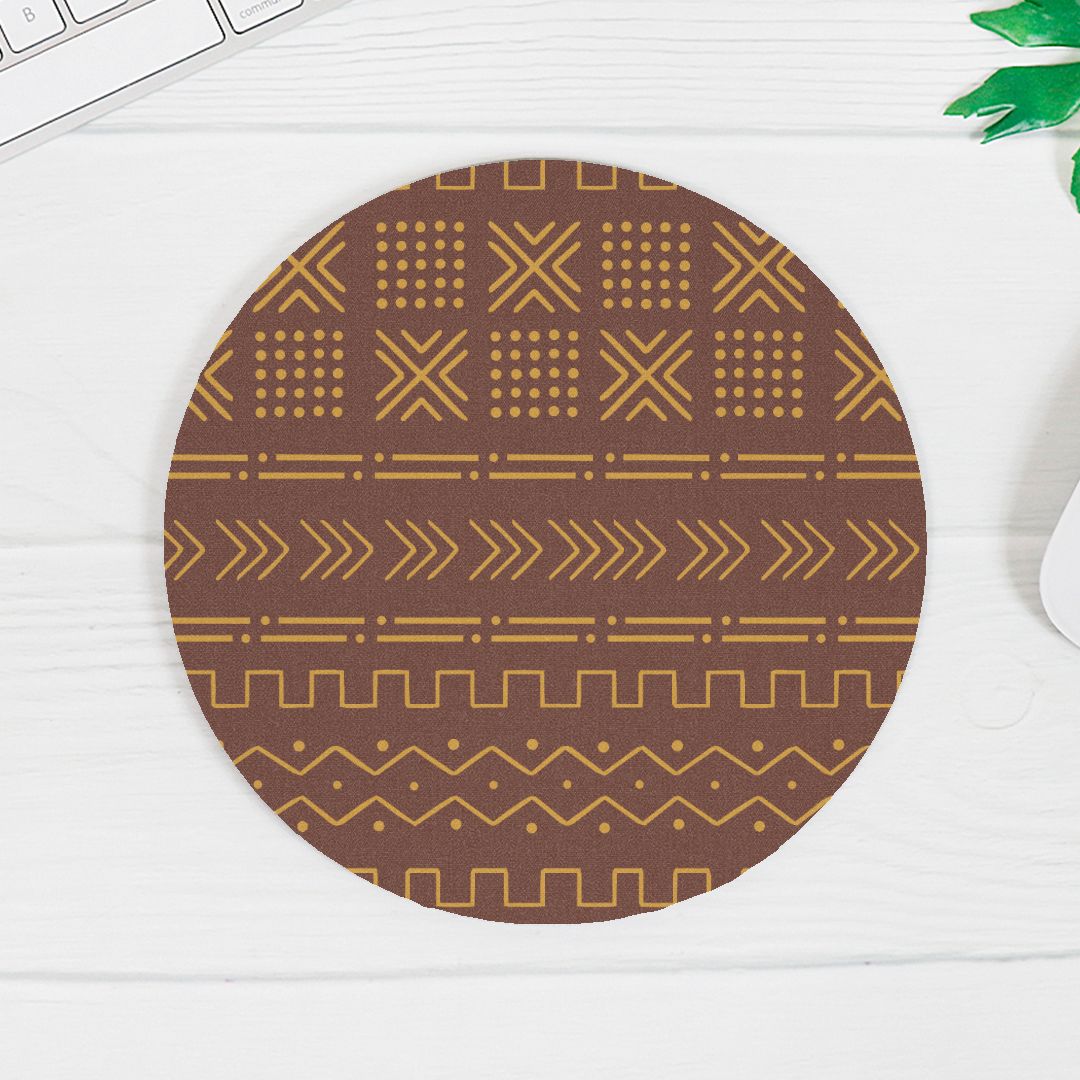 Ségou Clay Mud Cloth Mouse Pad - The Global Wanderer