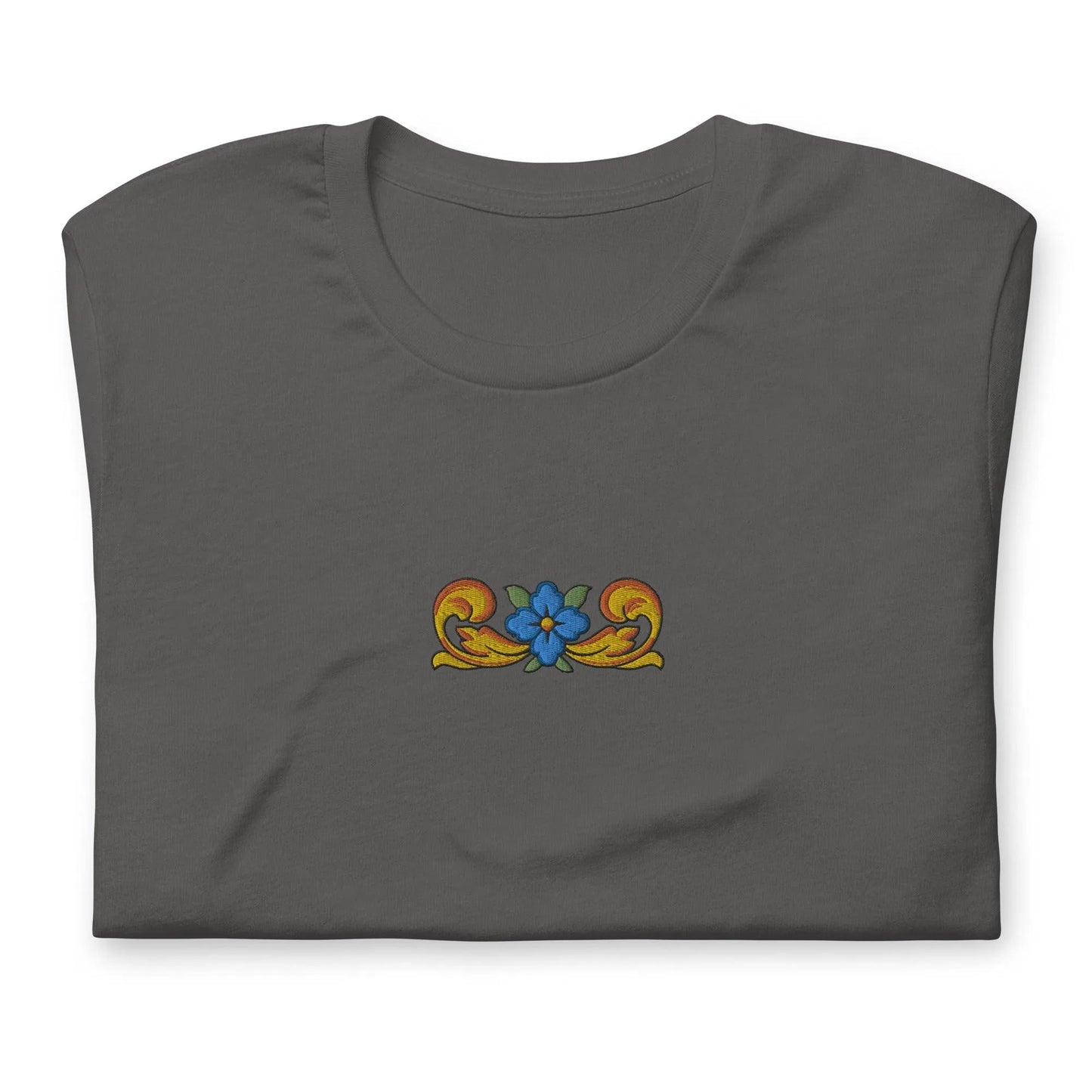 Sicilian Tile Embroidered T-shirt - The Global Wanderer