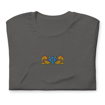 Sicilian Tile Embroidered T-shirt - The Global Wanderer