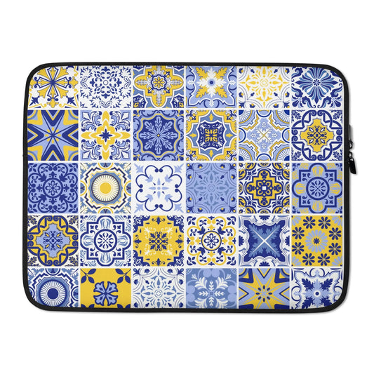 Sicilian Tile Laptop Case - The Global Wanderer