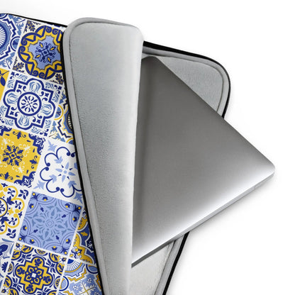 Sicilian Tile Laptop Case - The Global Wanderer