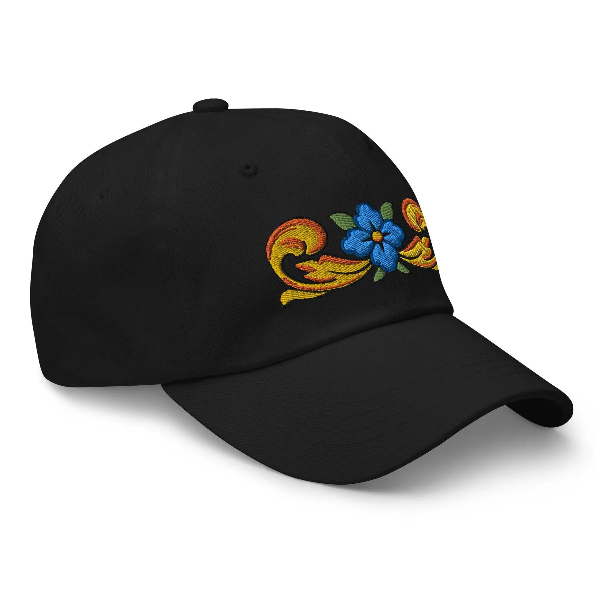 Sicilian Tile Motif Embroidered Dad hat - The Global Wanderer