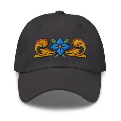 Sicilian Tile Motif Embroidered Dad hat - The Global Wanderer