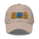 Sicilian Tile Motif Embroidered Dad hat - The Global Wanderer