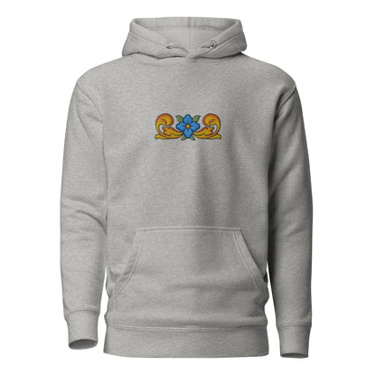 Sicilian Tile Motif Embroidered Hoodie - The Global Wanderer