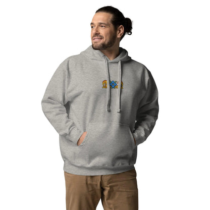 Sicilian Tile Motif Embroidered Hoodie - The Global Wanderer