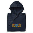 Sicilian Tile Motif Embroidered Hoodie - The Global Wanderer