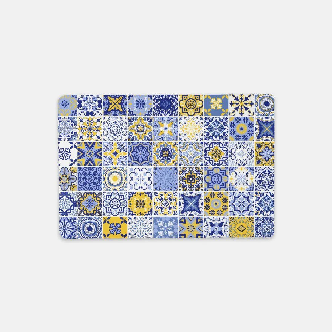 Sicilian Tile Print Desk Mat - The Global Wanderer