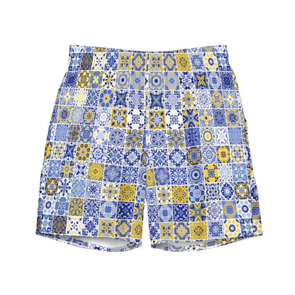 Sicilian Tile Recycled Men's Swim Trunks - The Global Wanderer