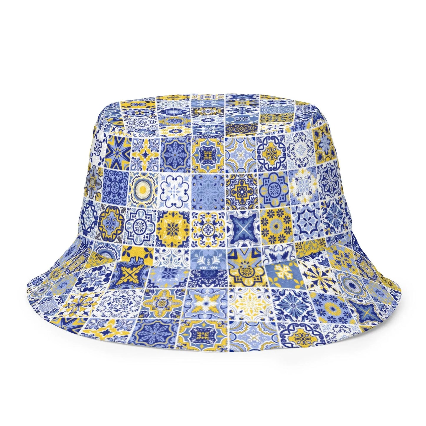 Sicilian Tile Reversible Bucket Hat - The Global Wanderer