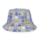 Sicilian Tile Reversible Bucket Hat - The Global Wanderer