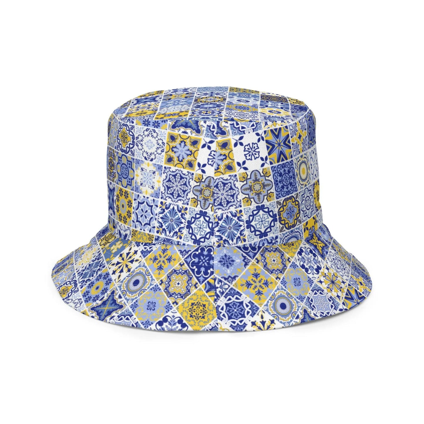 Sicilian Tile Reversible Bucket Hat - The Global Wanderer