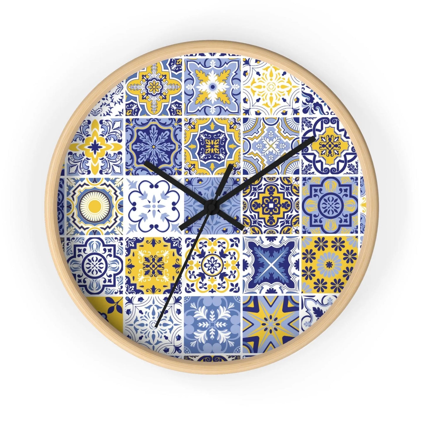 Sicilian Tile Wall Clock - The Global Wanderer