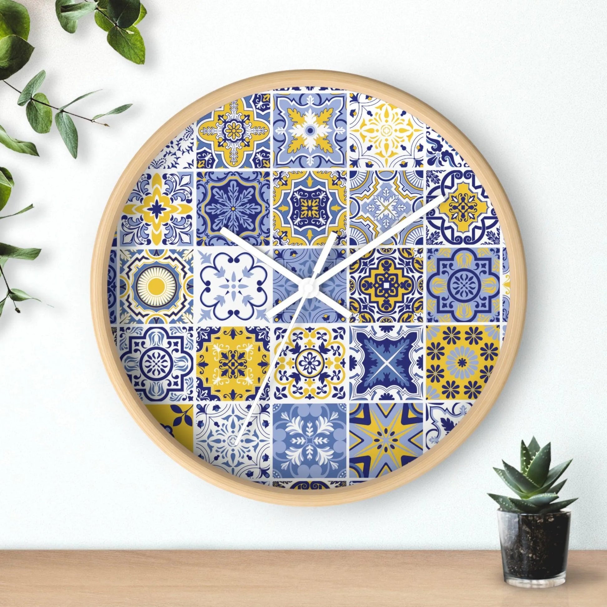 Sicilian Tile Wall Clock - The Global Wanderer