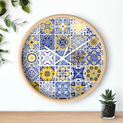 Sicilian Tile Wall Clock - The Global Wanderer