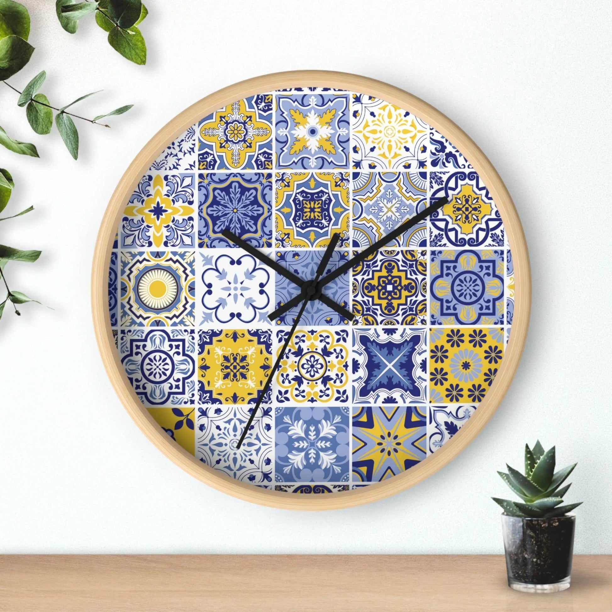 Sicilian Tile Wall Clock - The Global Wanderer