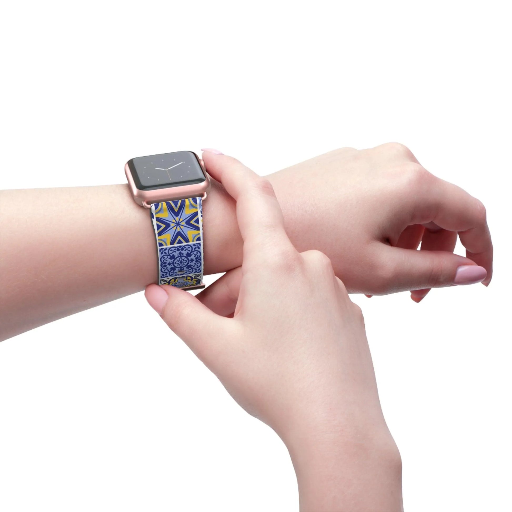 Sicilian Tile Watch Band - The Global Wanderer