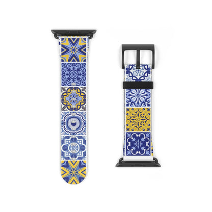 Sicilian Tile Watch Band - The Global Wanderer