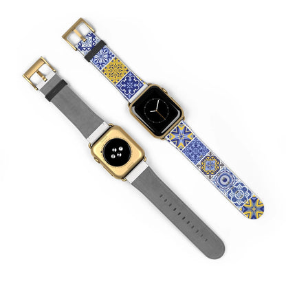 Sicilian Tile Watch Band - The Global Wanderer