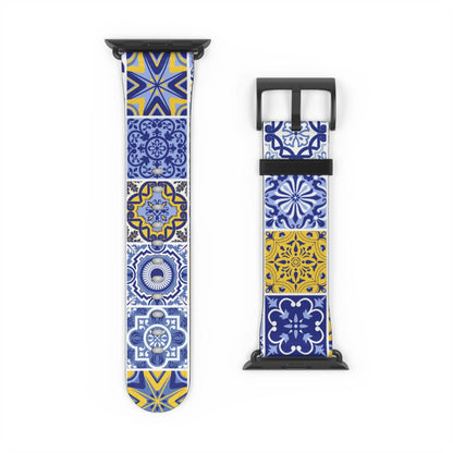 Sicilian Tile Watch Band - The Global Wanderer