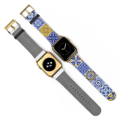 Sicilian Tile Watch Band - The Global Wanderer