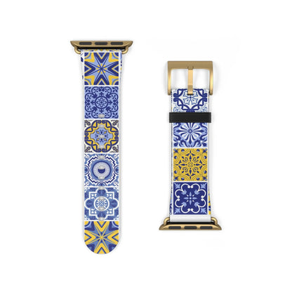 Sicilian Tile Watch Band - The Global Wanderer