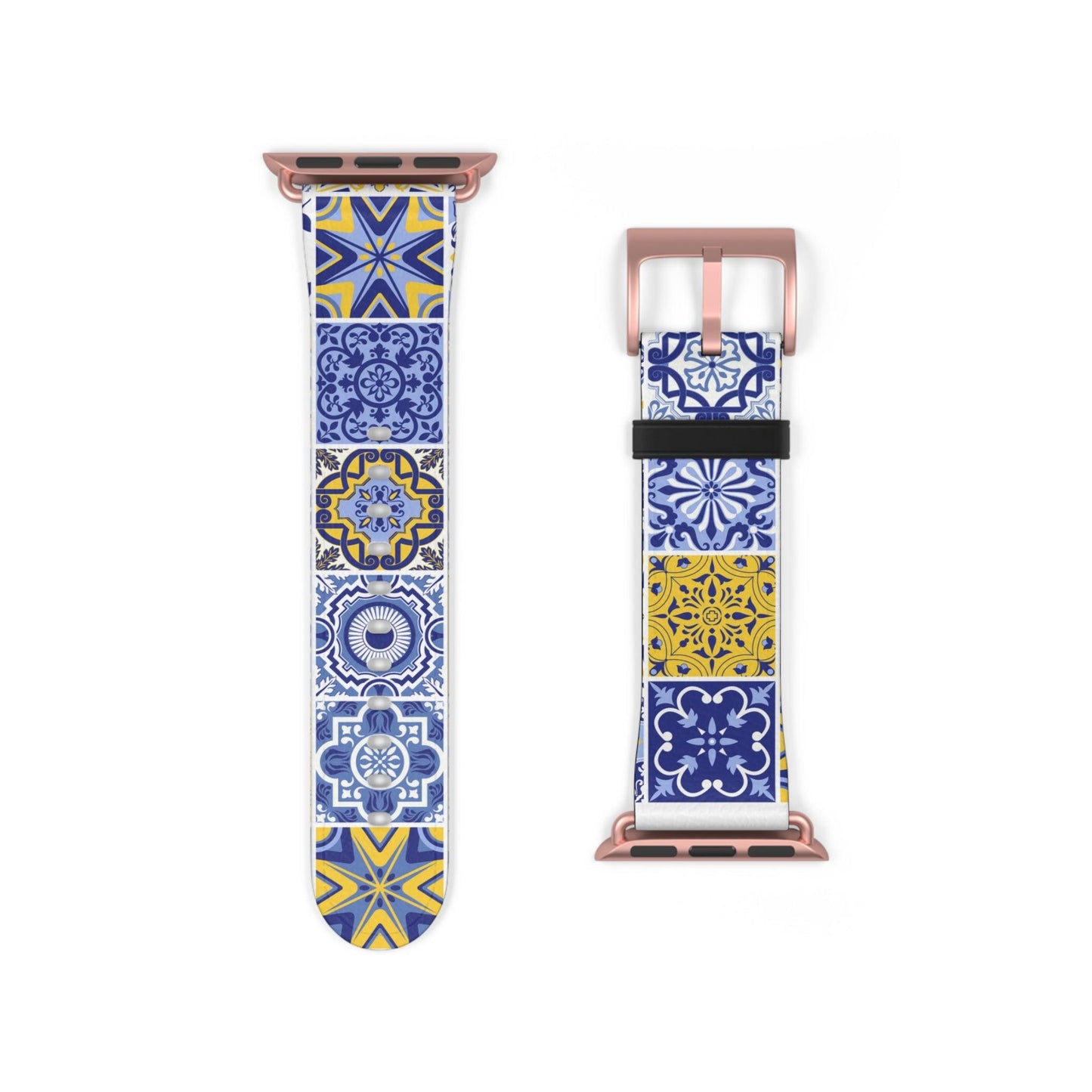 Sicilian Tile Watch Band - The Global Wanderer