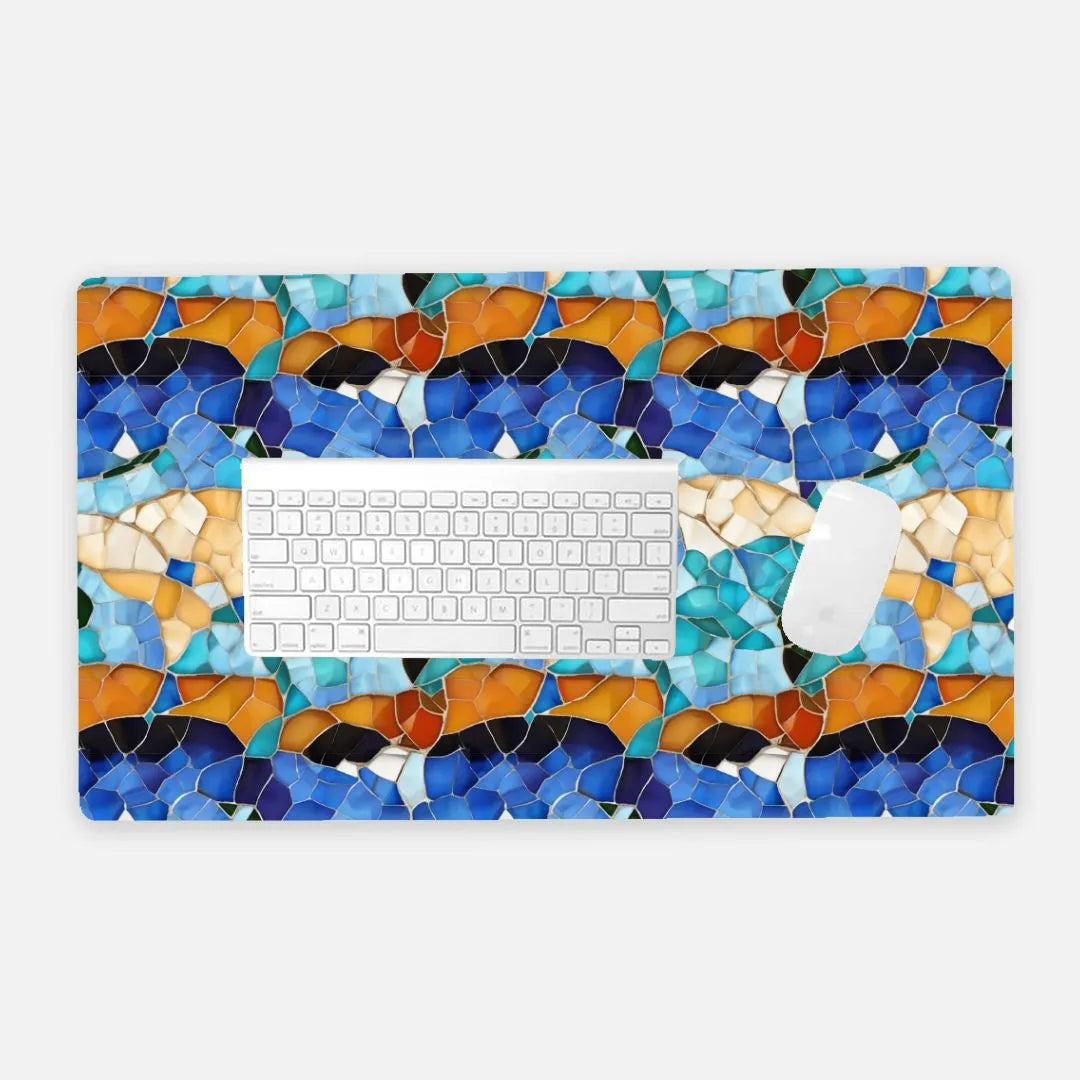 Sitges Tilewave Mosaic Desk Mat - The Global Wanderer