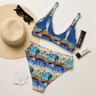 Sitges Tilewave Mosaic Recycled High-Waisted Bikini - The Global Wanderer
