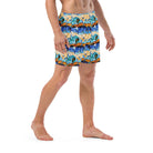 Sitges Tilewave Mosaic Recycled Swim Trunks - The Global Wanderer