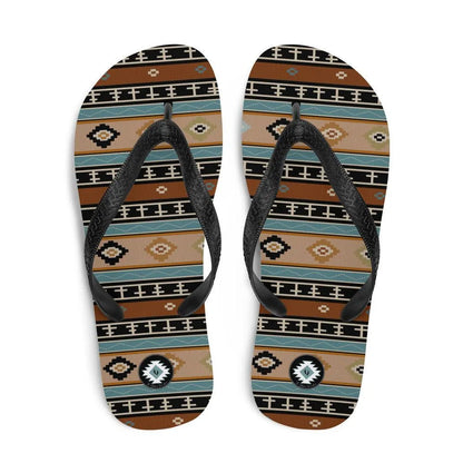 Southwestern Print Flip Flops - The Global Wanderer