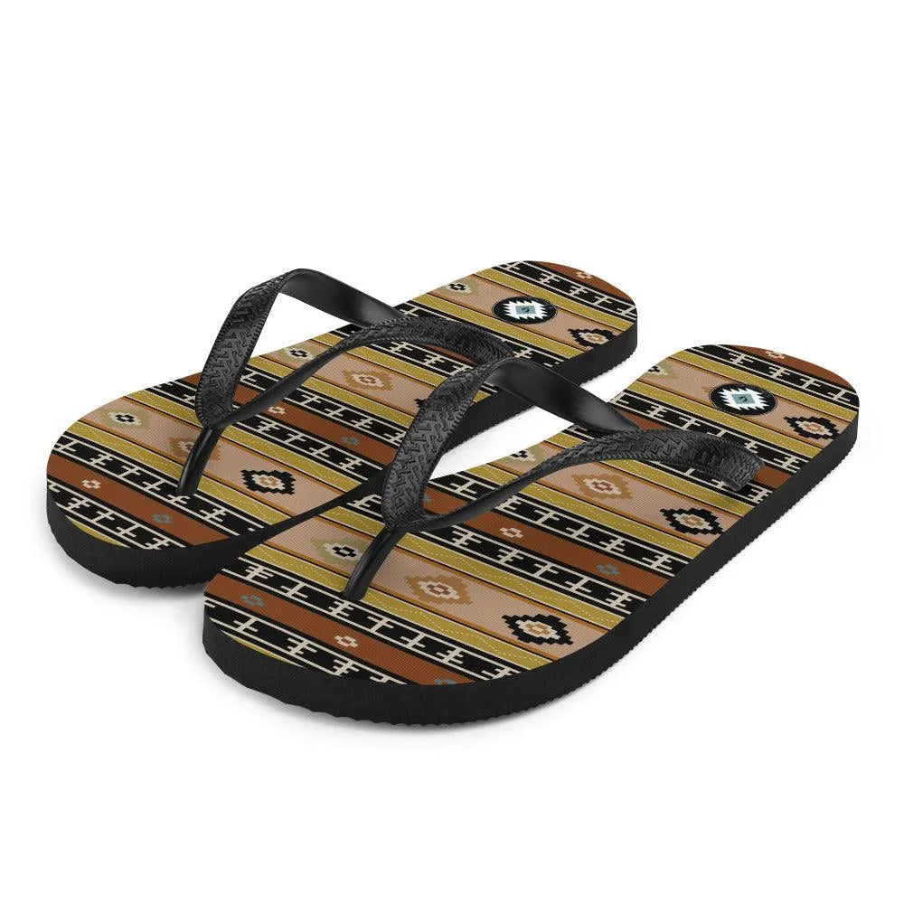 Southwestern Print Flip Flops - The Global Wanderer