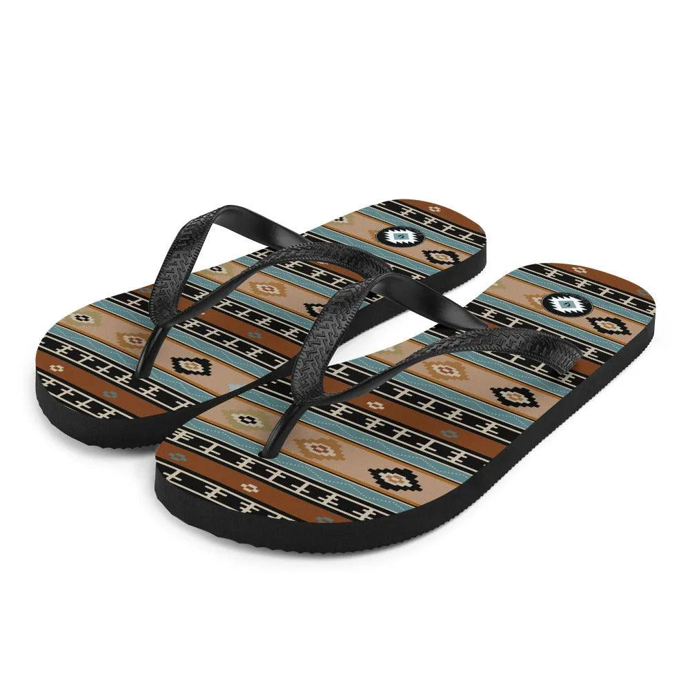 Southwestern Print Flip Flops - The Global Wanderer