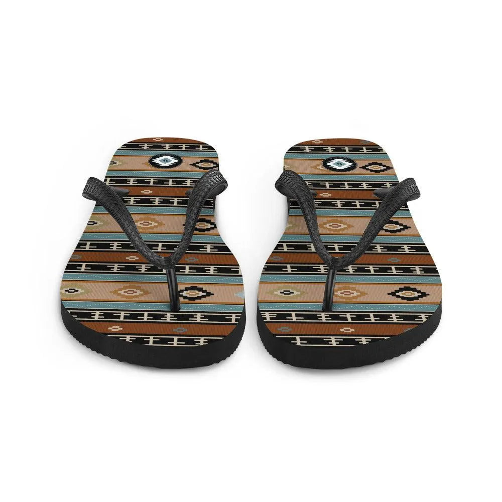 Southwestern Print Flip Flops - The Global Wanderer