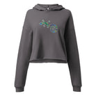 Spanish Mosaic Lizard Embroidered Cropped Hoodie - The Global Wanderer