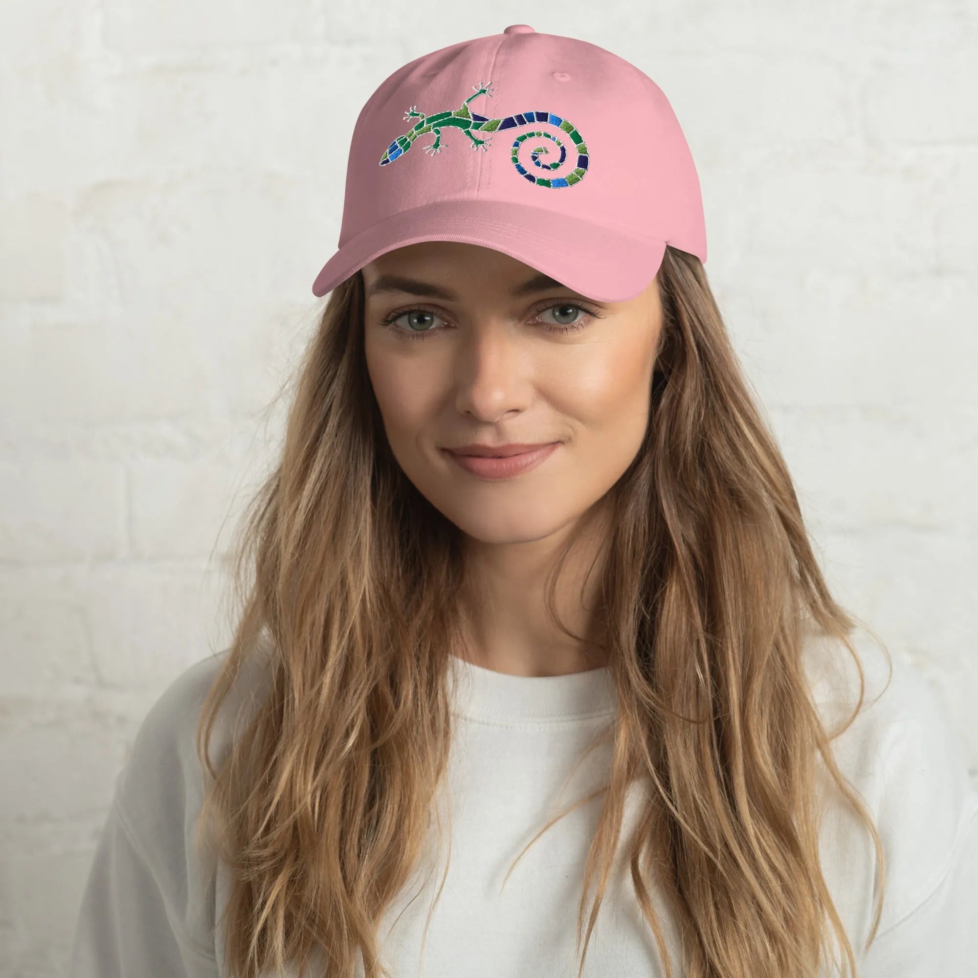 Spanish Mosaic Lizard Embroidered Dad Hat - The Global Wanderer