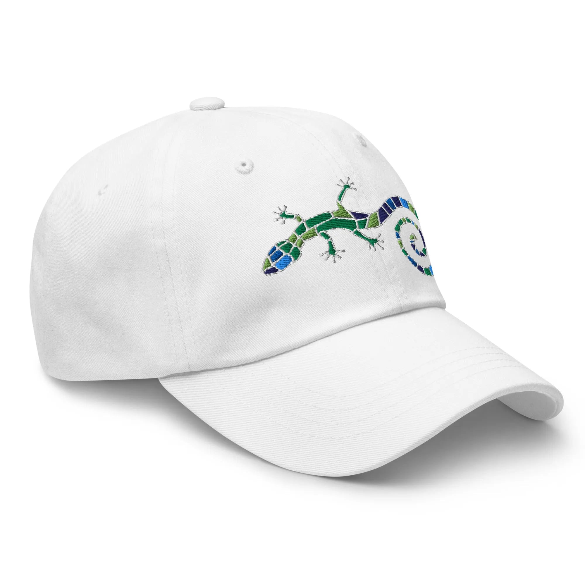 Spanish Mosaic Lizard Embroidered Dad Hat - The Global Wanderer