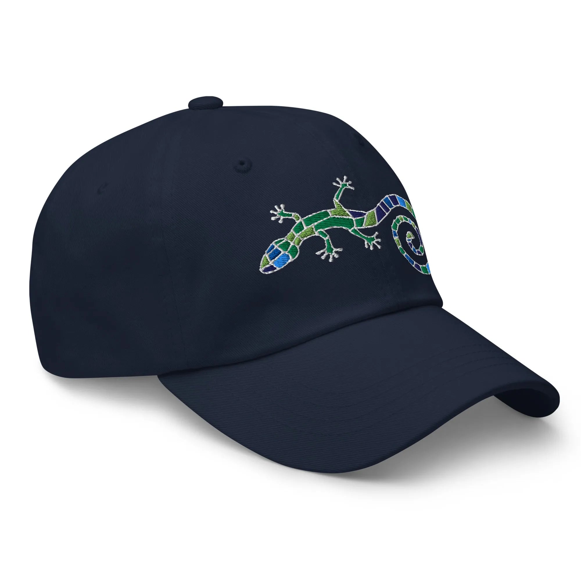 Spanish Mosaic Lizard Embroidered Dad Hat - The Global Wanderer