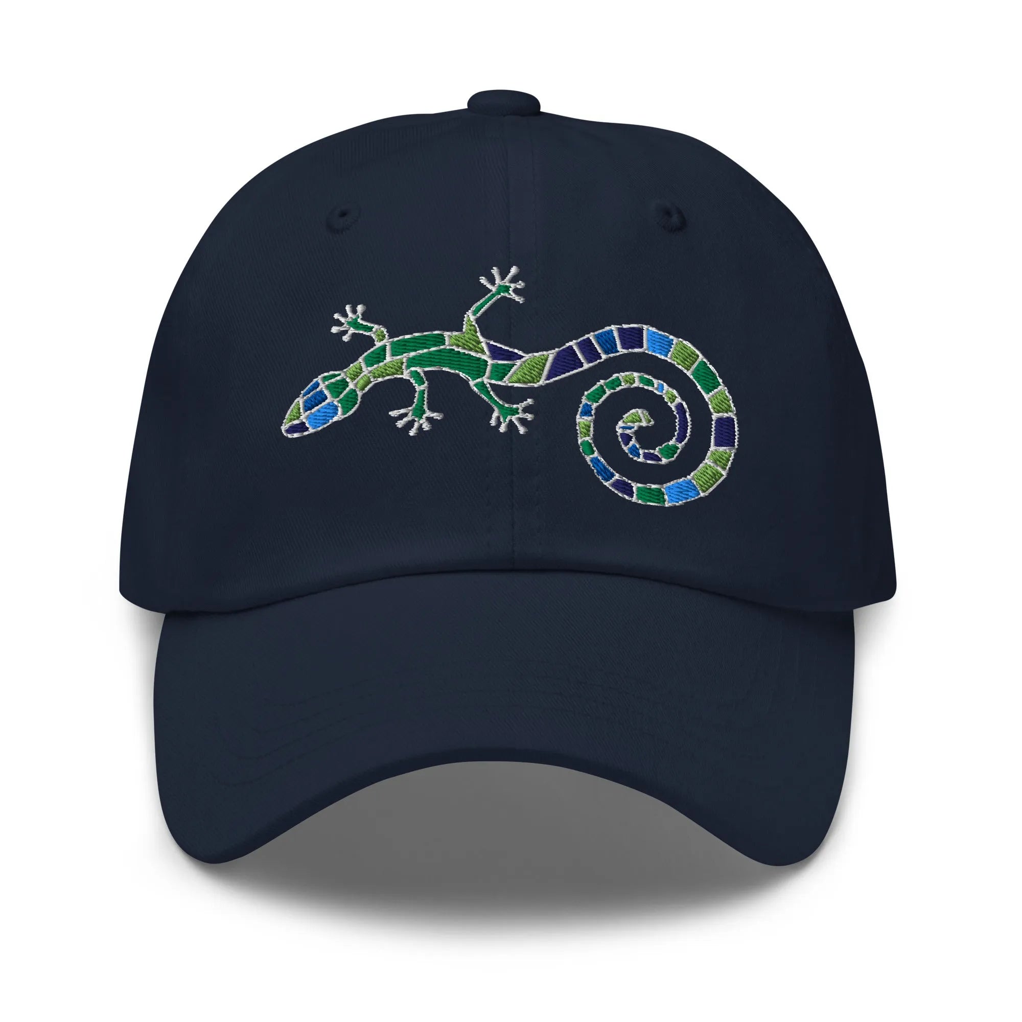 Spanish Mosaic Lizard Embroidered Dad Hat - The Global Wanderer
