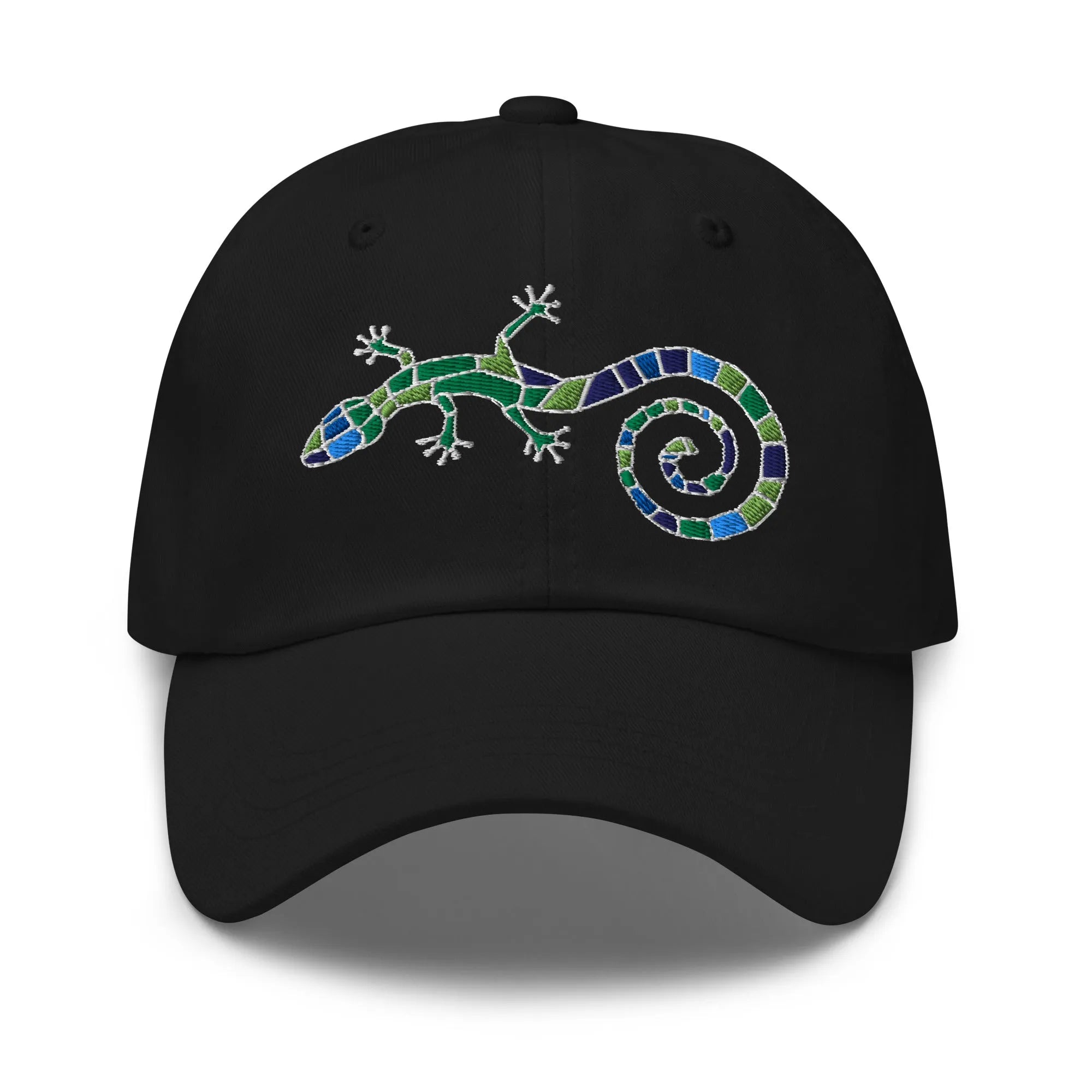 Spanish Mosaic Lizard Embroidered Dad Hat - The Global Wanderer